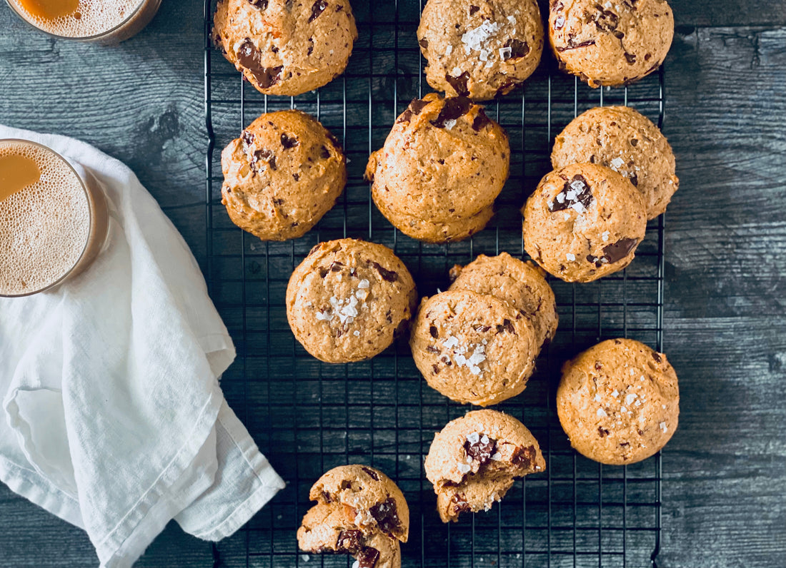 Salted Pecan-Fudge Cookies